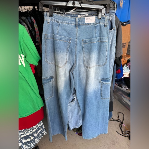 Rue21 cargo wide leg jeans - Picture 2 of 3